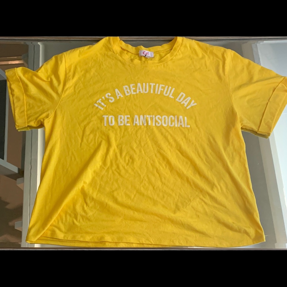Yellow Graphic Tee